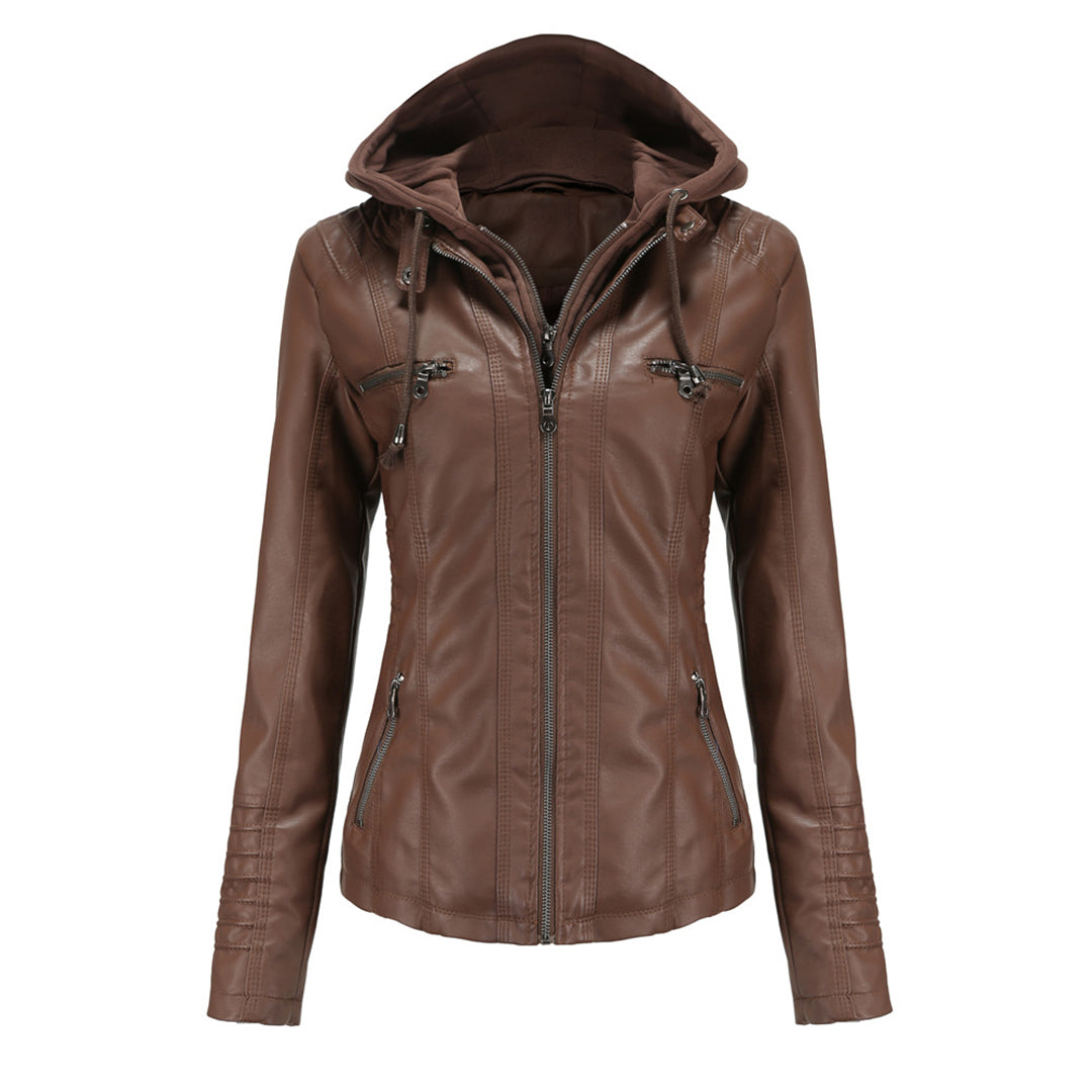 Elegante giacca in pelle da donna BARBARA - stile e comfort per tutti i giorni