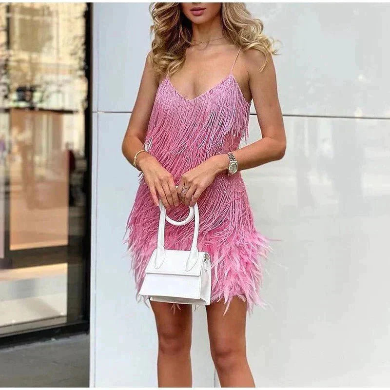 Elegante mini abito da sera Luxe con paillettes - aggiungete un tocco di eleganza alla vostra eleganza