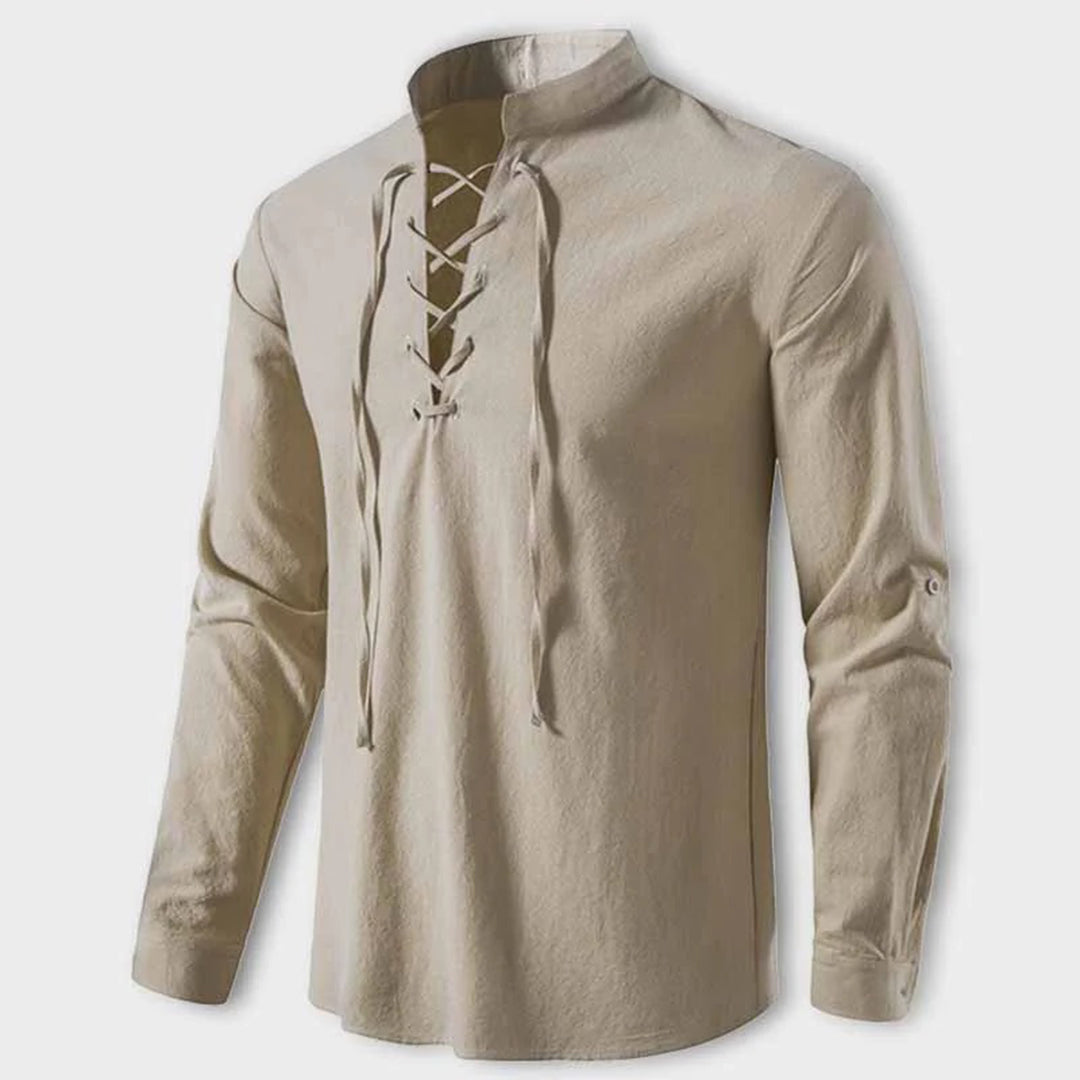 Camicia LASZLO con scollo a V - Un'opzione elegante e di classe per ogni occasione