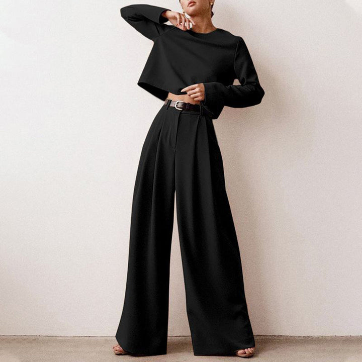 Sarah - Elegante e confortevole set palazzo in due pezzi per un look elegante