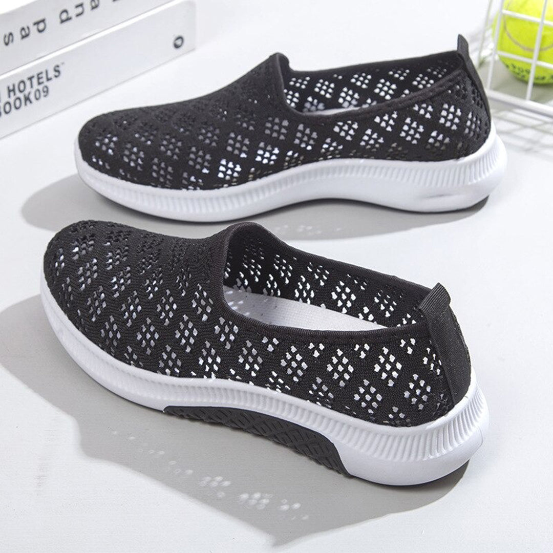 Scarpe Slip-On da donna con materiale elastico - Gummisohle sottile per un comfort estremo e un look casual elegante