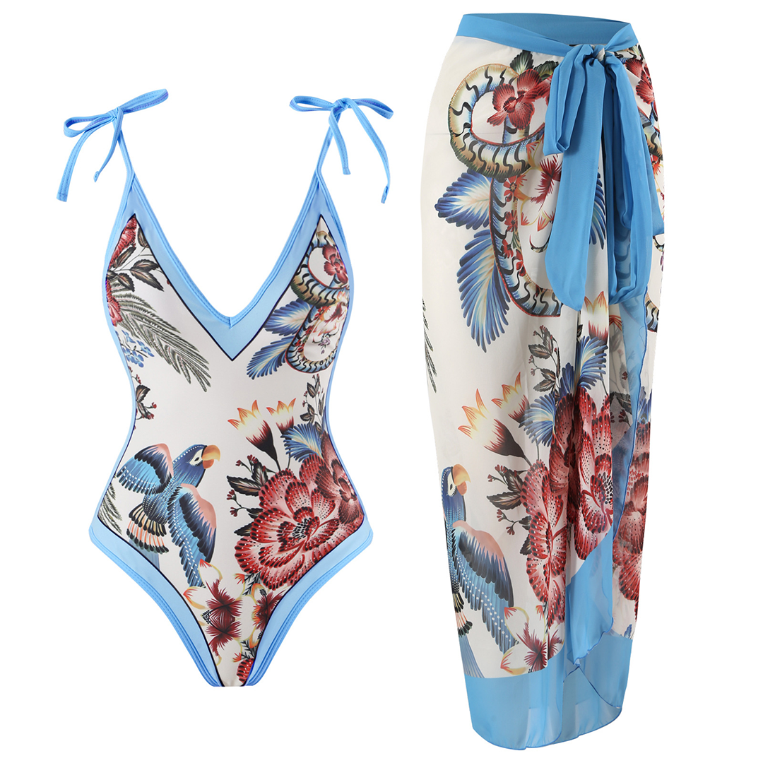 WaveGrace - Costume da bagno vintage elegante e raffinato con adorabili volant per le donne