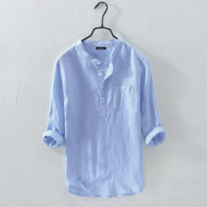 Elegante e raffinata camicia liscia Davis button-down per un look unico