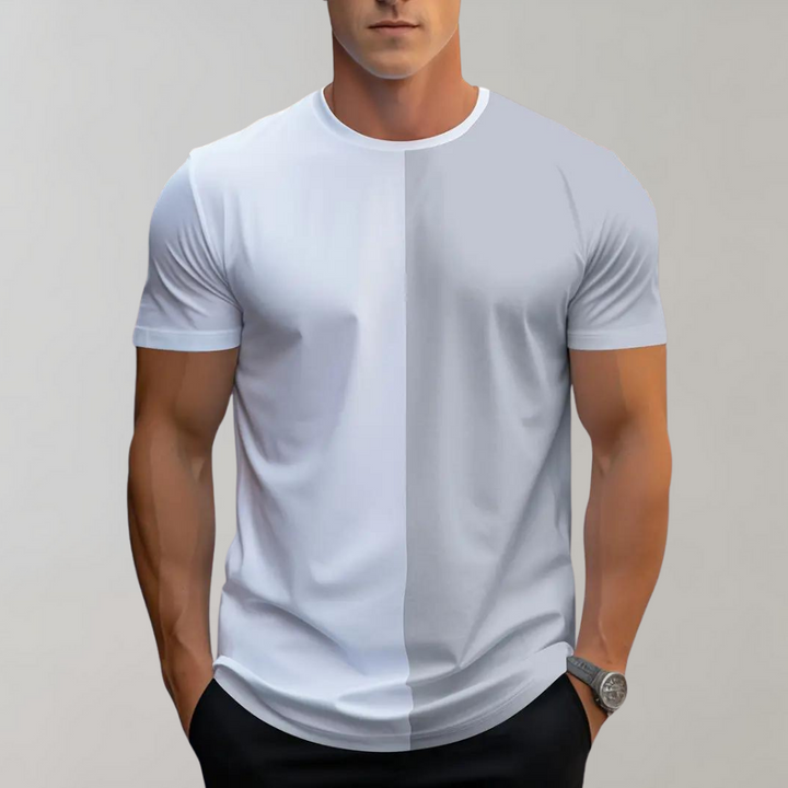 Una T-shirt Lex a blocchi di colore alla moda per ogni stile