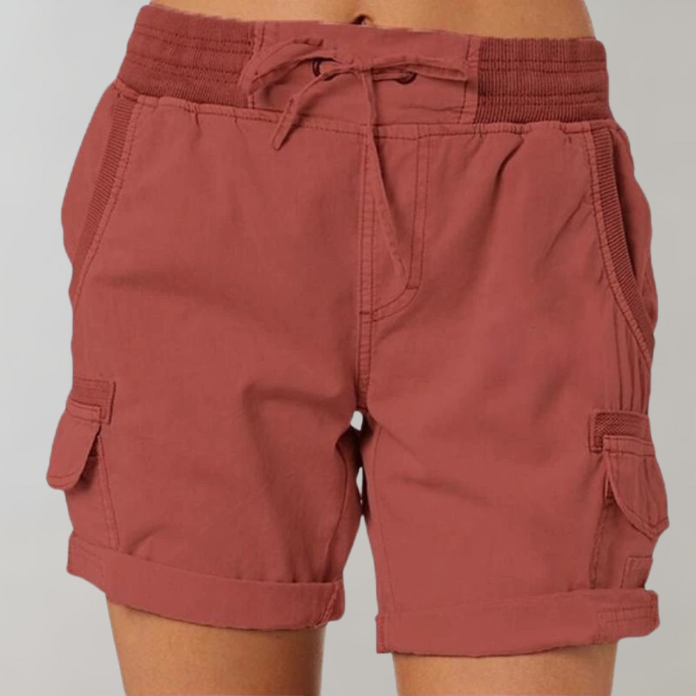 Dorthea - Eleganti pantaloncini da donna a vita alta per un look elegante e alla moda