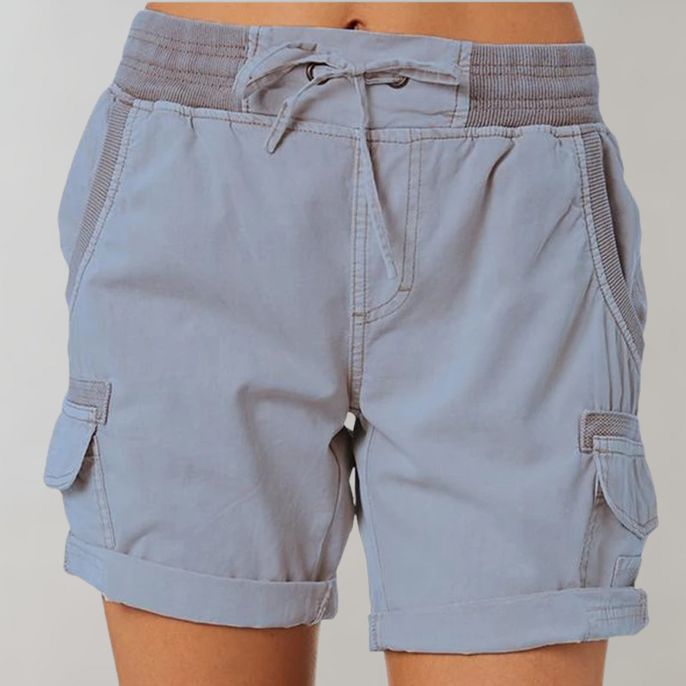 Dorthea - Eleganti pantaloncini da donna a vita alta per un look elegante e alla moda