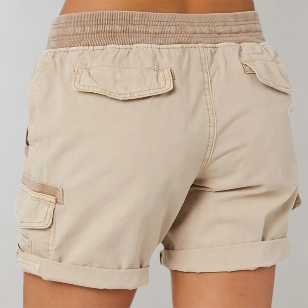 Dorthea - Eleganti pantaloncini da donna a vita alta per un look elegante e alla moda