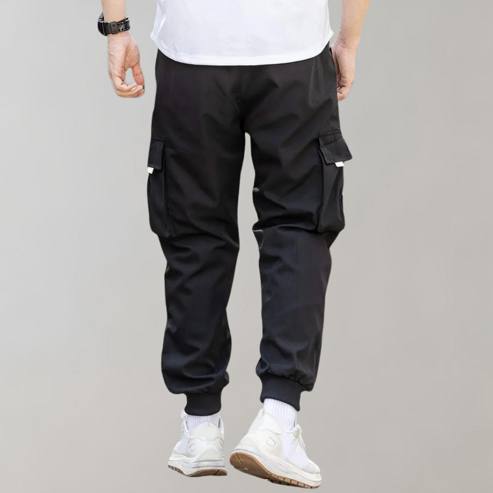Pantaloni eleganti da uomo con coulisse regolabile e tasche funzionali con patta di Anchor
