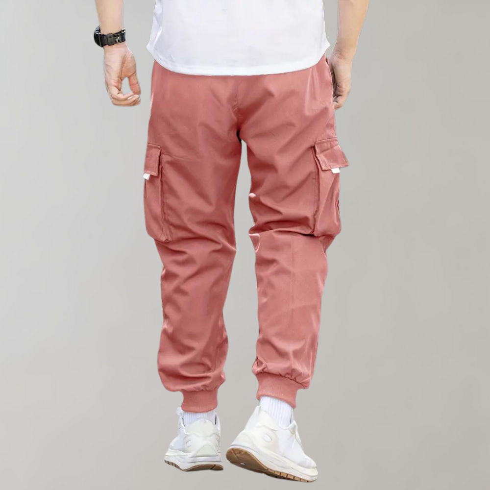 Pantaloni eleganti da uomo con coulisse regolabile e tasche funzionali con patta di Anchor