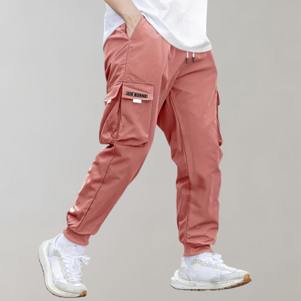 Pantaloni eleganti da uomo con coulisse regolabile e tasche funzionali con patta di Anchor