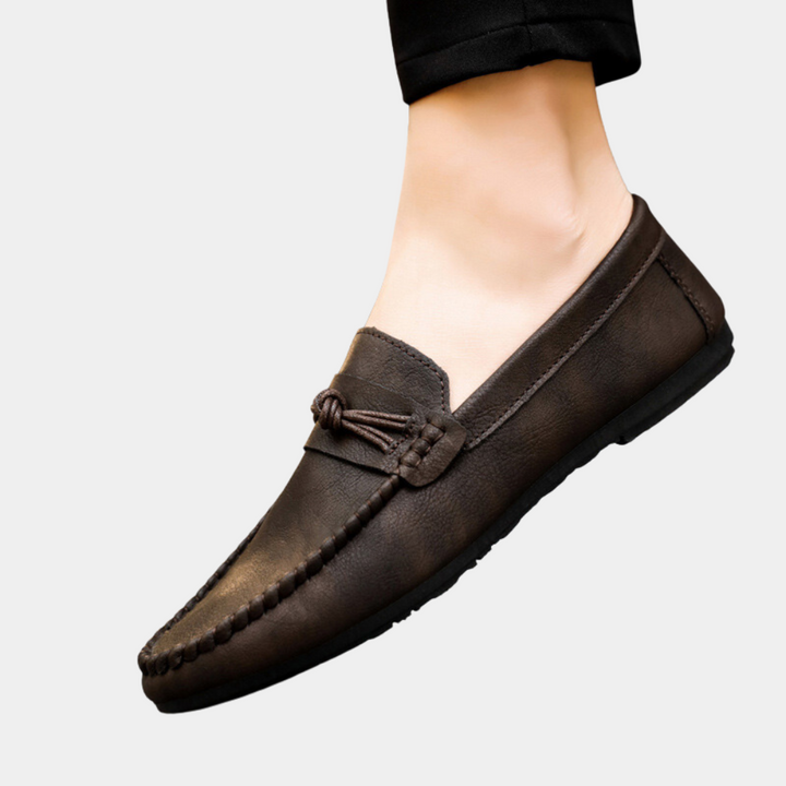 Leandro - Scarpe da uomo eleganti e raffinate con punta rotonda per un look unico