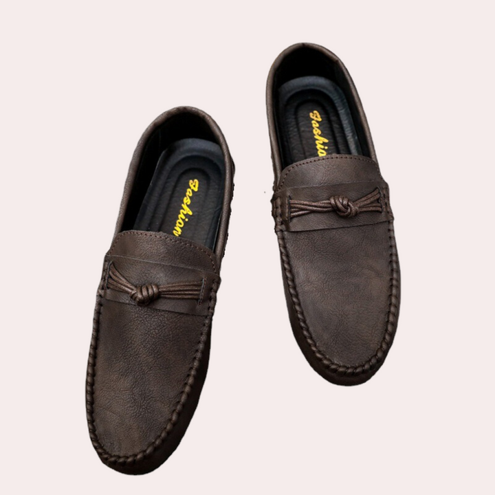 Leandro - Scarpe da uomo eleganti e raffinate con punta rotonda per un look unico