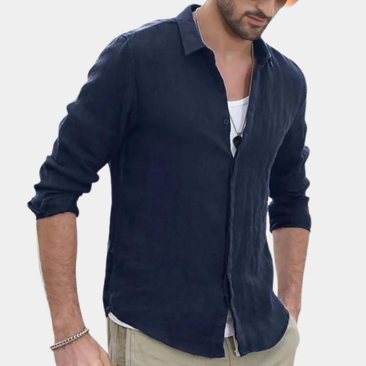Benoit - Camicia da uomo elegante e ariosa, che unisce comfort e design moderno