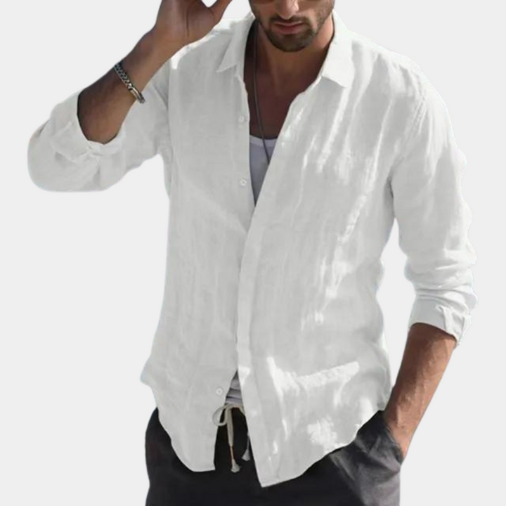 Benoit - Camicia da uomo elegante e ariosa, che unisce comfort e design moderno