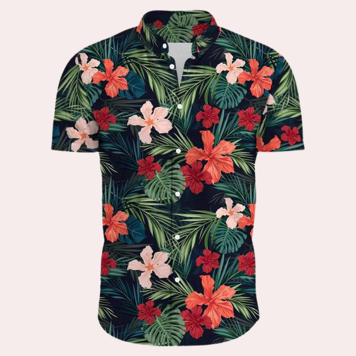Elegante e distintiva camicia hawaiana da uomo della collezione Andre - una scelta alla moda per l'estate