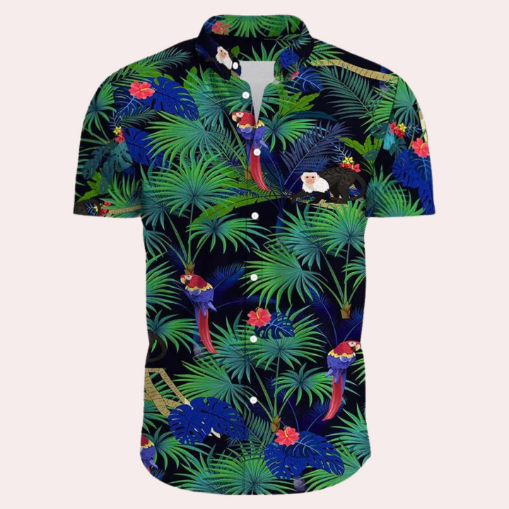 Elegante e distintiva camicia hawaiana da uomo della collezione Andre - una scelta alla moda per l'estate