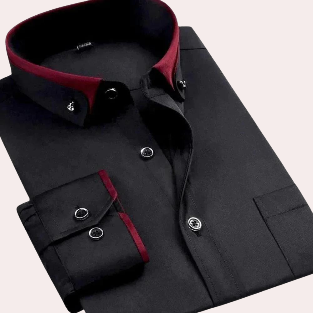 Elegante camicia Caspian da uomo con bottoni eleganti e sofisticati