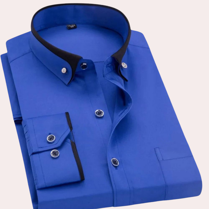 Elegante camicia Caspian da uomo con bottoni eleganti e sofisticati