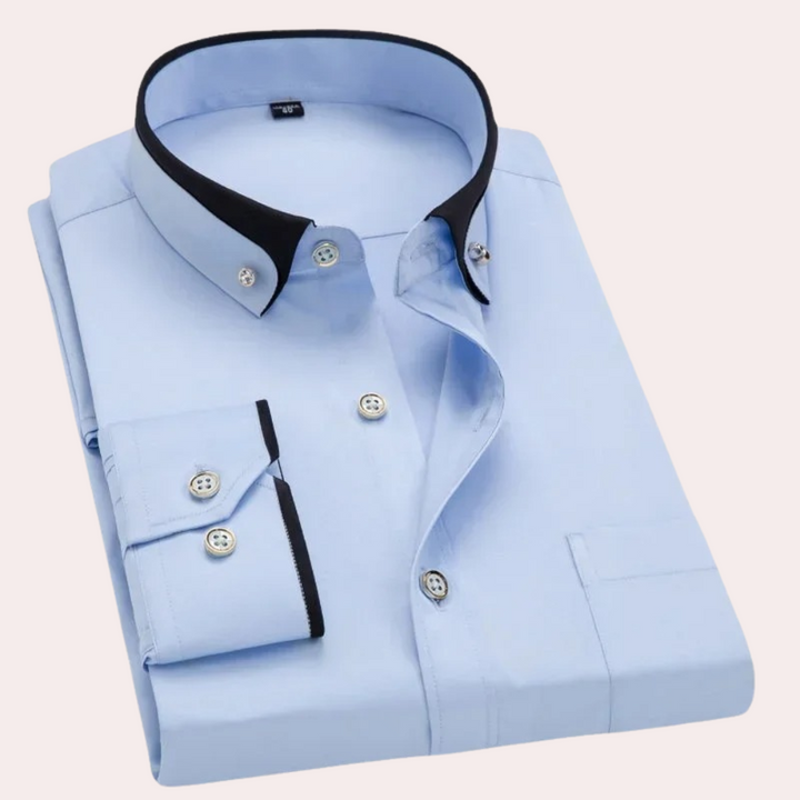 Elegante camicia Caspian da uomo con bottoni eleganti e sofisticati