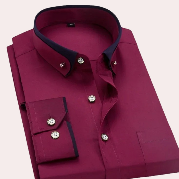 Elegante camicia Caspian da uomo con bottoni eleganti e sofisticati