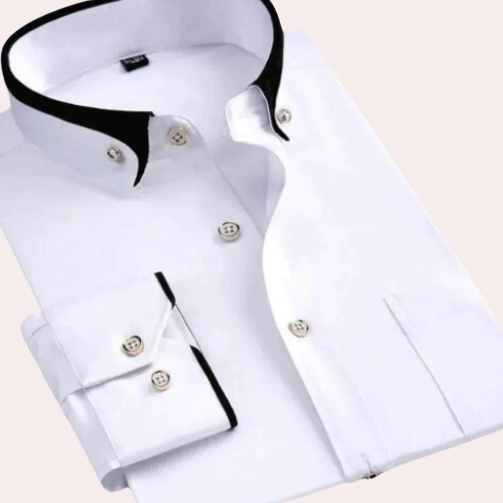 Elegante camicia Caspian da uomo con bottoni eleganti e sofisticati