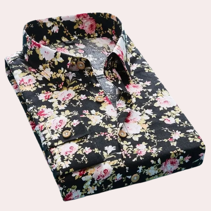 Camicia floreale smart casual da uomo - Design elegante