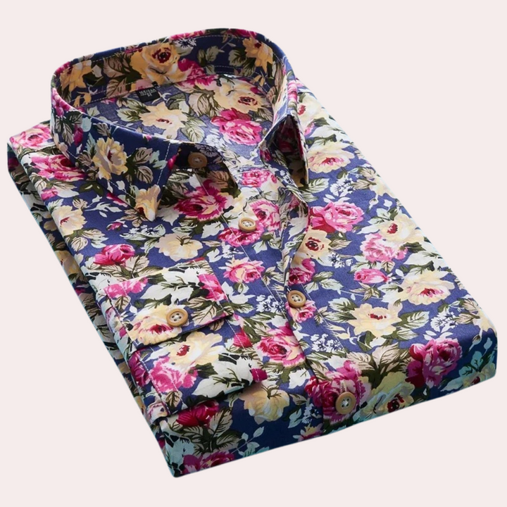 Camicia floreale smart casual da uomo - Design elegante