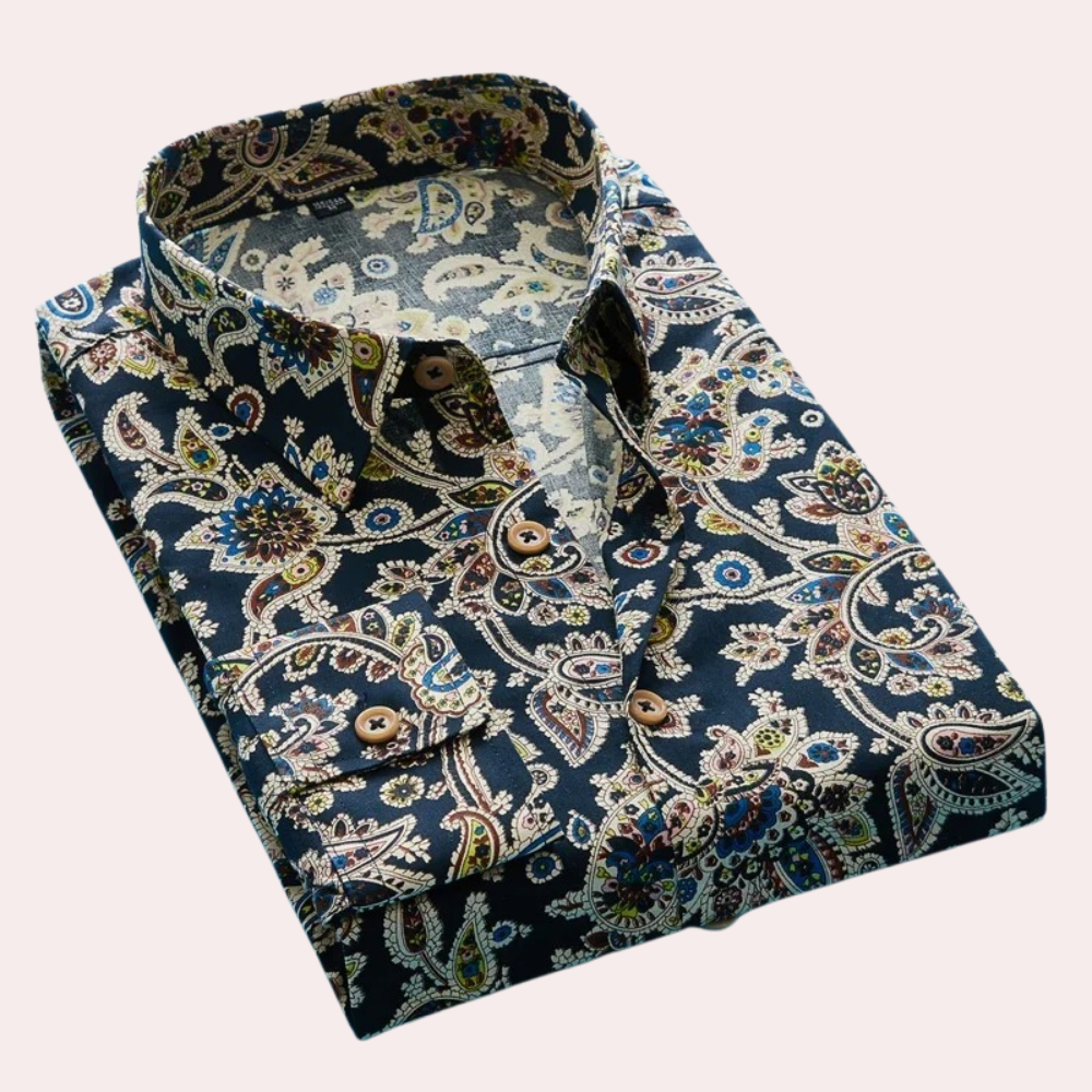Camicia floreale smart casual da uomo - Design elegante