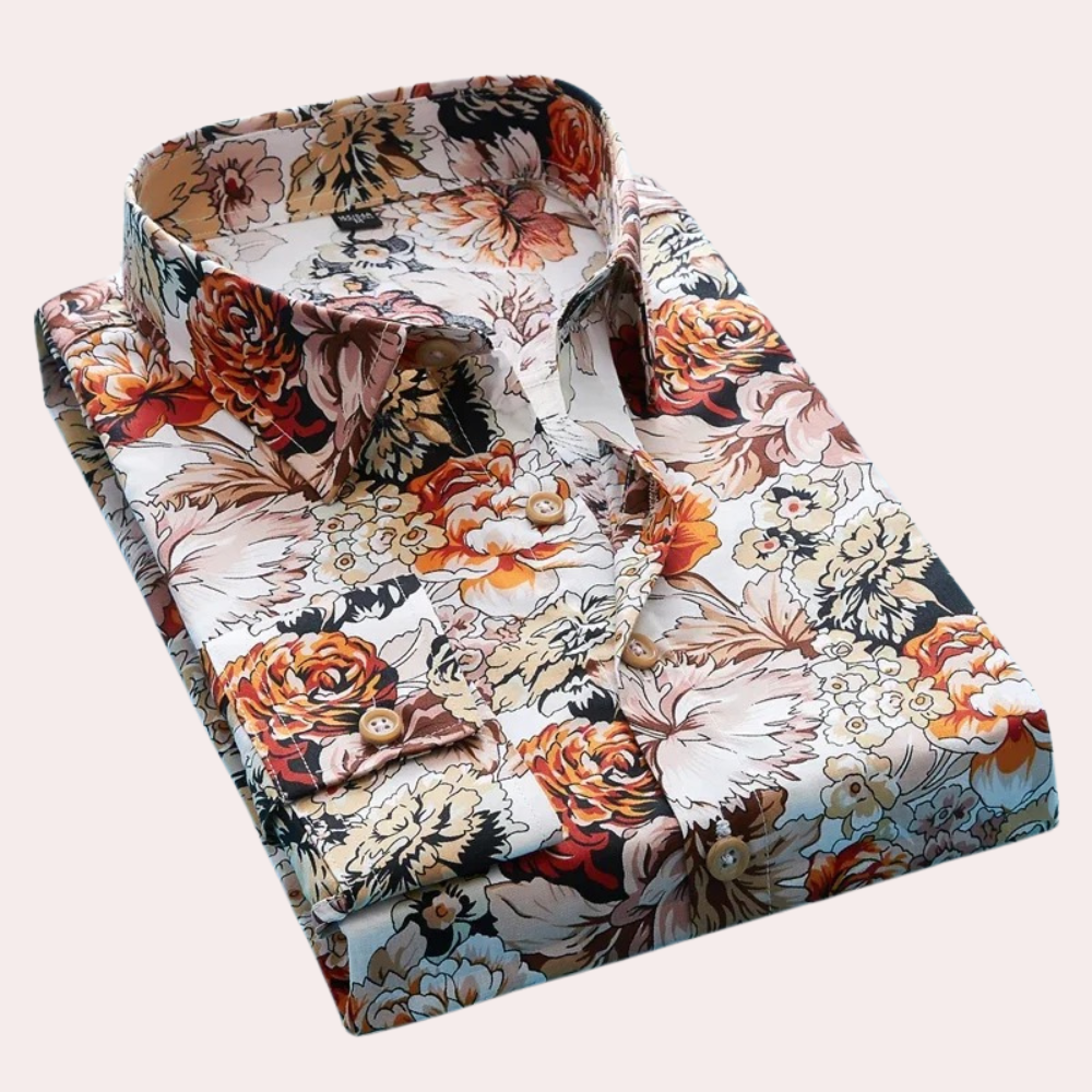 Camicia floreale smart casual da uomo - Design elegante