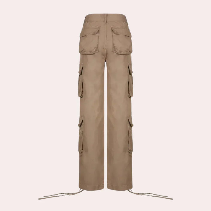 Saga - pantaloni cargo da donna eleganti e funzionali per donne alla moda