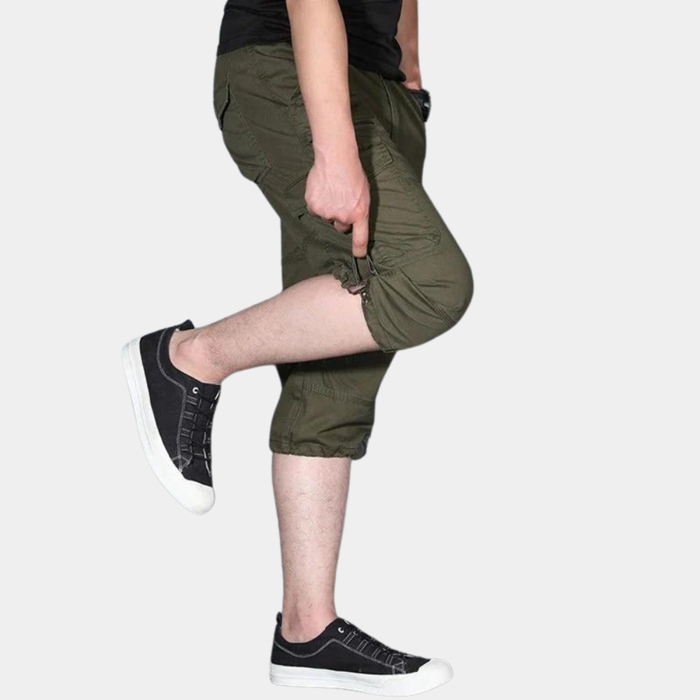 Enzio - Eleganti pantaloni cargo a tre quarti da uomo, perfetti per ogni occasione