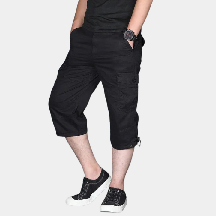 Enzio - Eleganti pantaloni cargo a tre quarti da uomo, perfetti per ogni occasione