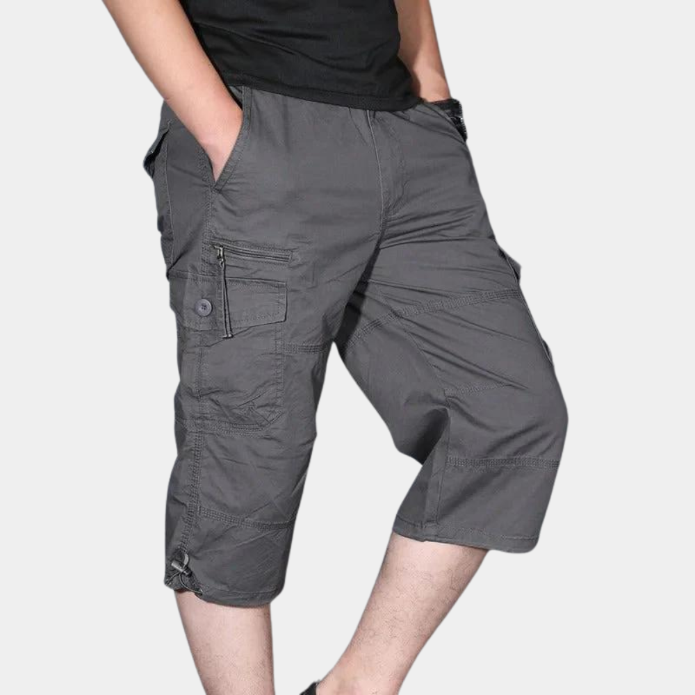 Enzio - Eleganti pantaloni cargo a tre quarti da uomo, perfetti per ogni occasione