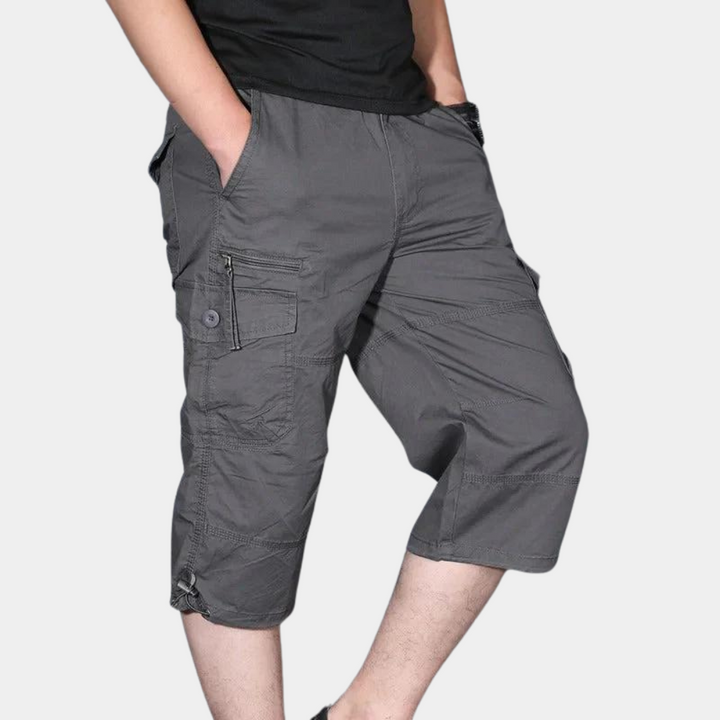 Enzio - Eleganti pantaloni cargo a tre quarti da uomo, perfetti per ogni occasione