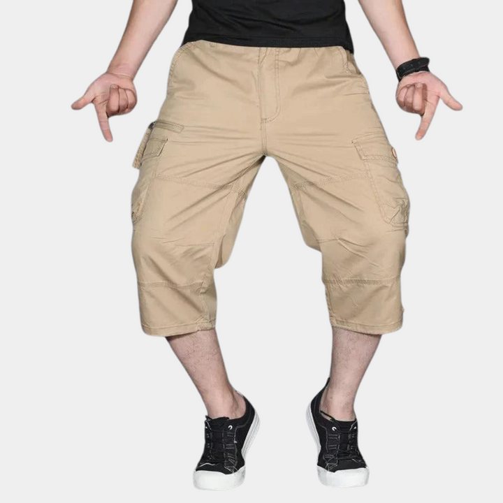 Enzio - Eleganti pantaloni cargo a tre quarti da uomo, perfetti per ogni occasione