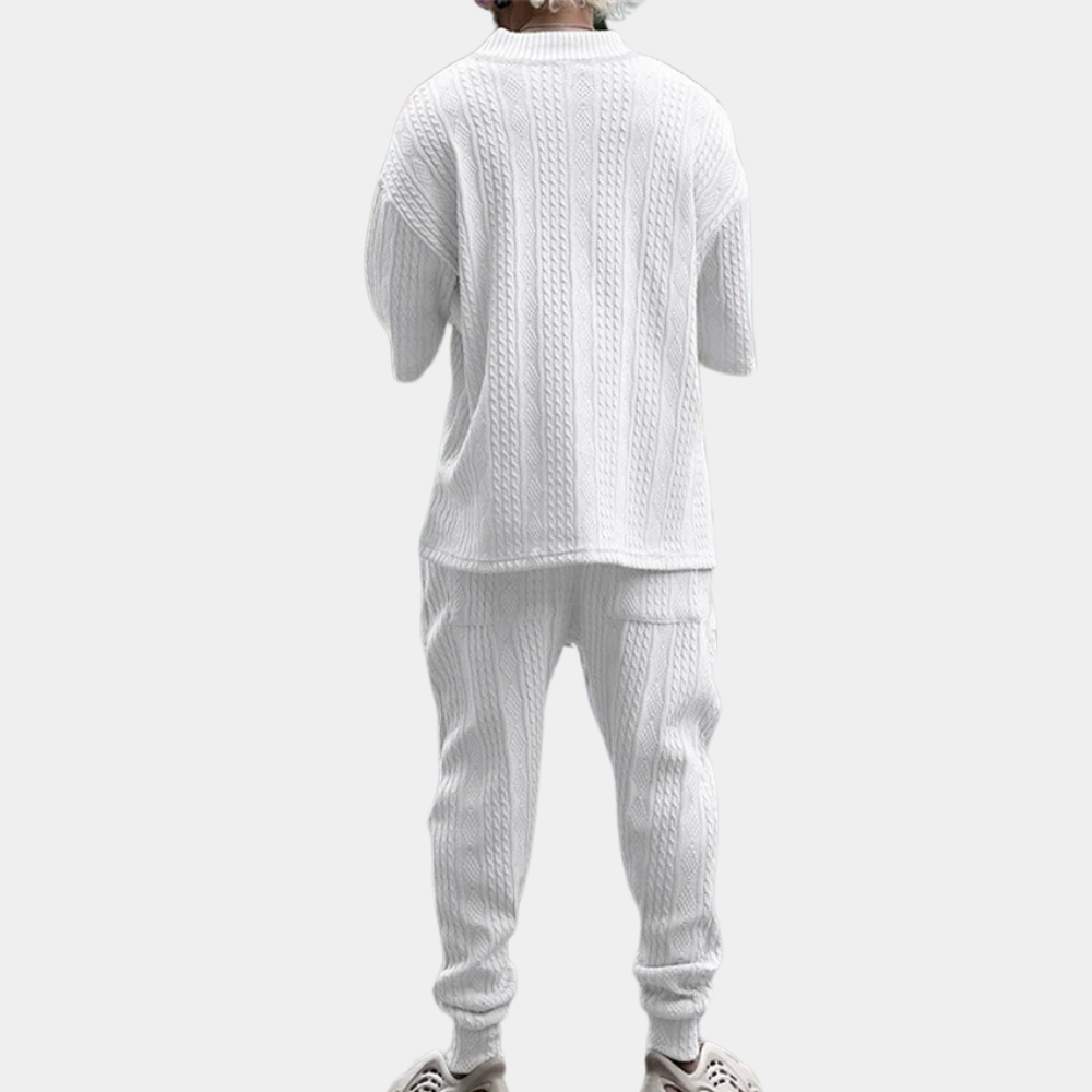 Elegante set da uomo in maglia Duran - il completo a due pezzi più alla moda per ogni occasione