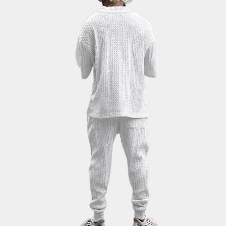 Elegante set da uomo in maglia Duran - il completo a due pezzi più alla moda per ogni occasione
