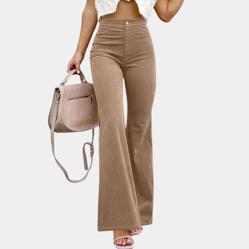 Sylvie - Pantaloni da donna eleganti e svasati per un look elegante e sofisticato