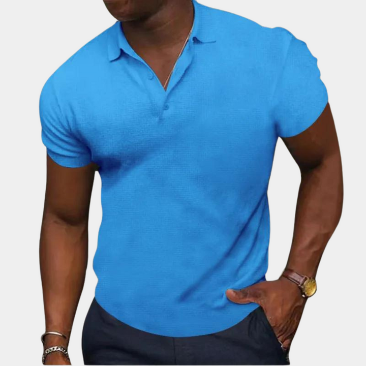 Polo da uomo a maniche corte: una scelta elegante e confortevole per le uscite di stile di tutti i giorni
