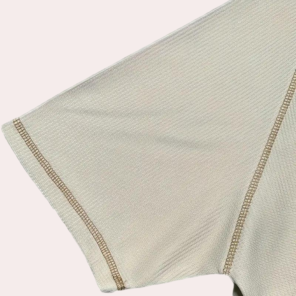 Elegante camicia Henley da uomo in cotone ultra-traspirante - vestibilità slim e manica corta per il massimo comfort quotidiano