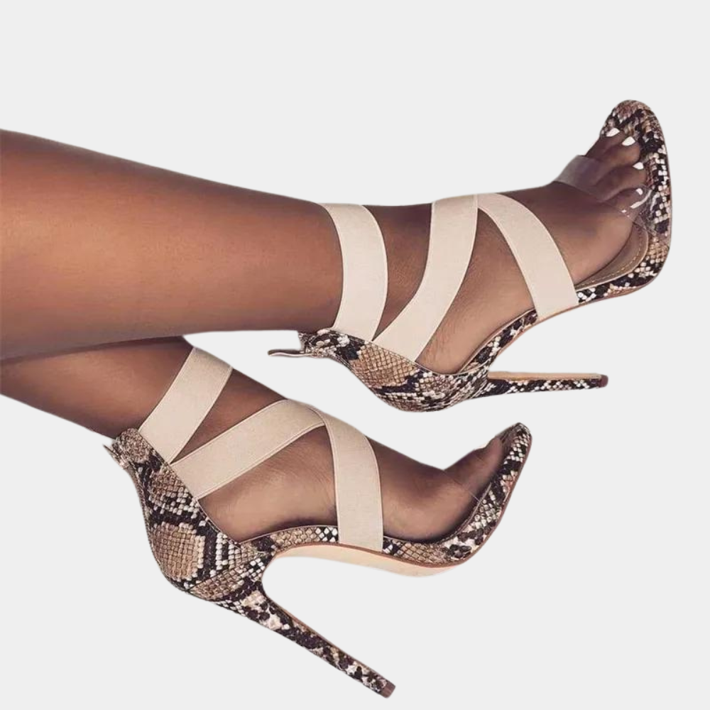 Sandali eleganti da donna in stile moderno e incrociato
