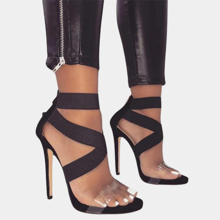 Sandali eleganti da donna in stile moderno e incrociato