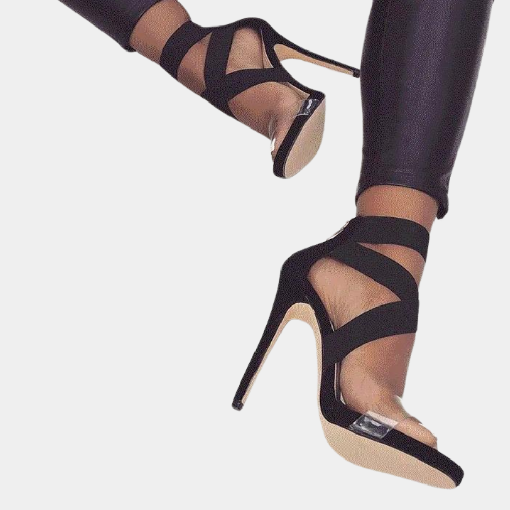Sandali eleganti da donna in stile moderno e incrociato