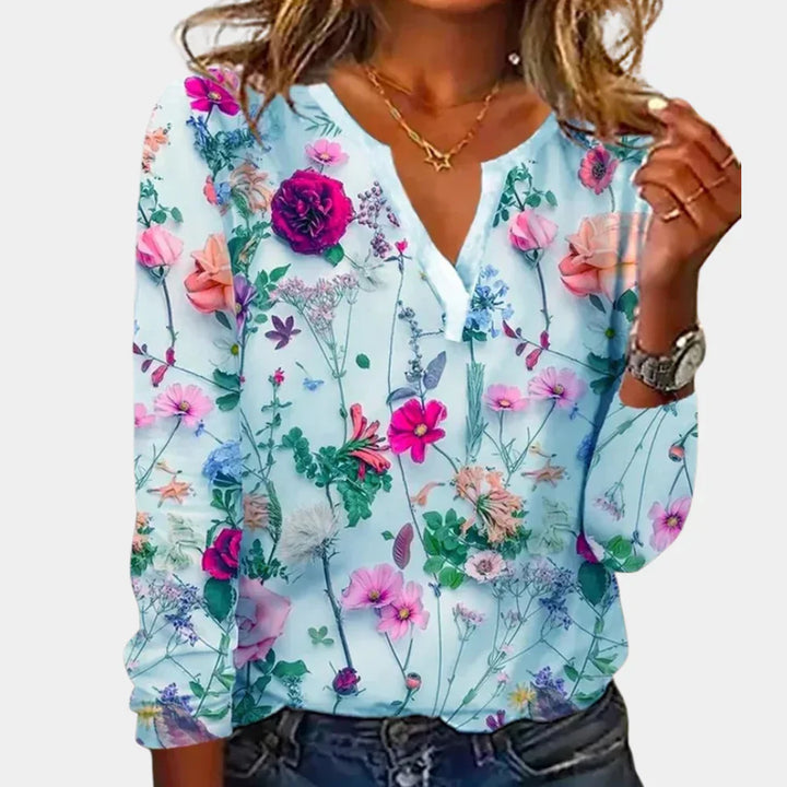 Maelle - Camicetta floreale casual elegante e confortevole per le donne