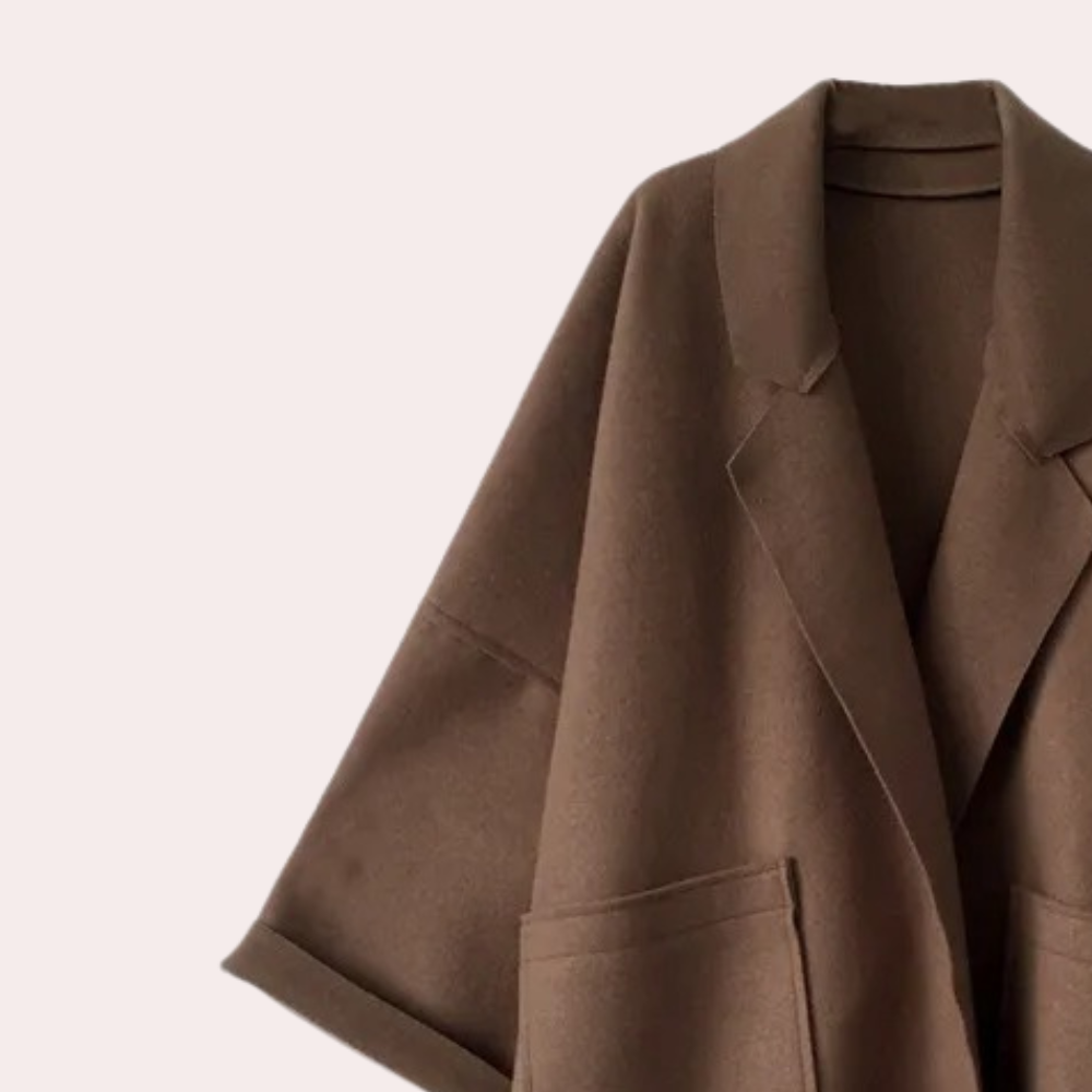 Elegante cappotto lungo oversize da donna per le giornate fredde
