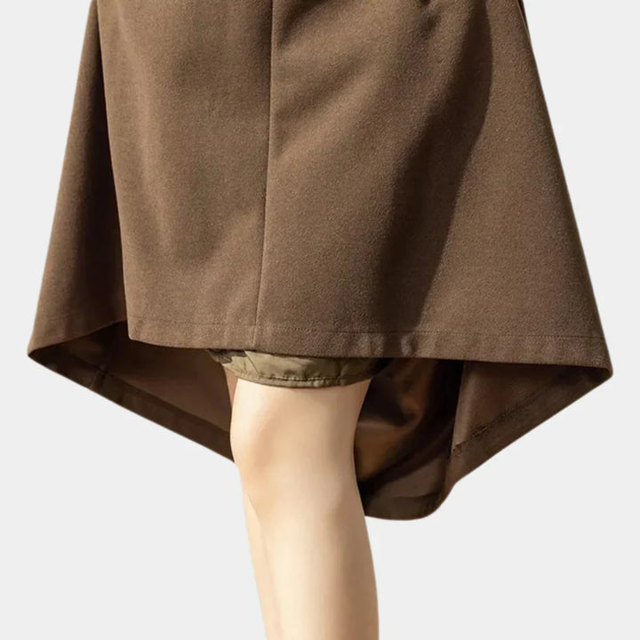 Liv - Elegante gonna A-line con taglio femminile lungo fino alla caviglia, perfetta per ogni occasione
