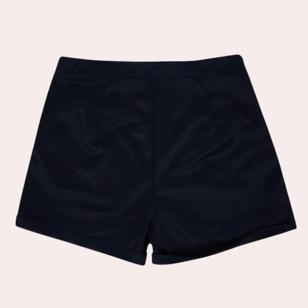 Agatha - Eleganti pantaloncini da donna con vistosi bottoni dorati per uno stile unico