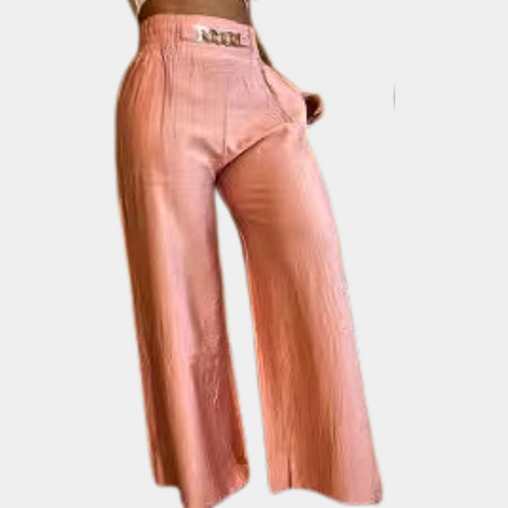 Pantaloni da donna eleganti con gambe larghe di tendenza - un must-have per ogni occasione
