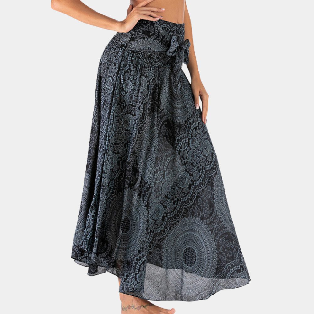 Maxi gonna elegante da donna in stile bohémien - una scelta comoda e alla moda