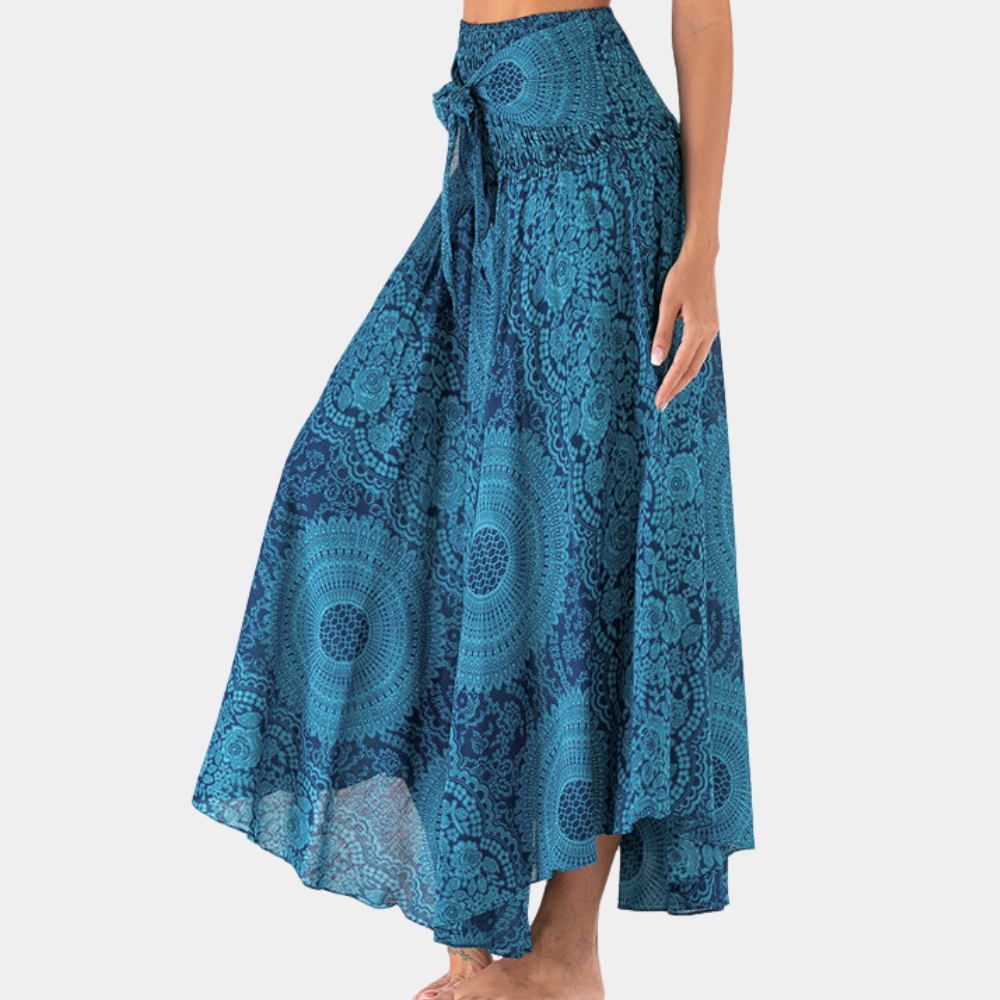 Maxi gonna elegante da donna in stile bohémien - una scelta comoda e alla moda